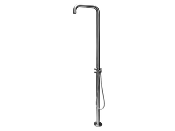 NOVO INOX - Stainless steel outdoor shower with hand shower by GUGLIELMI RUBINETTERIE - view 2